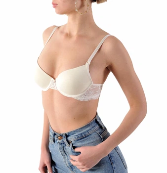 Бюстгалтер c Push up молочний 90В