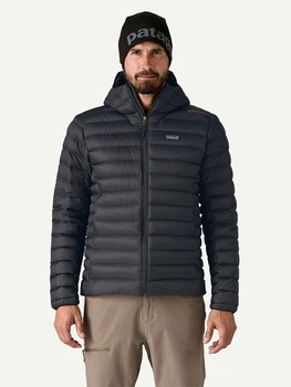 Пуховик зимовий короткий чоловічий Patagonia 84702-BLK L Чорний (800070345453)