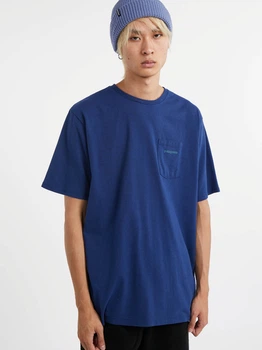 Koszulka męska z nadrukiem Patagonia 37655-CLMB L Niebieska