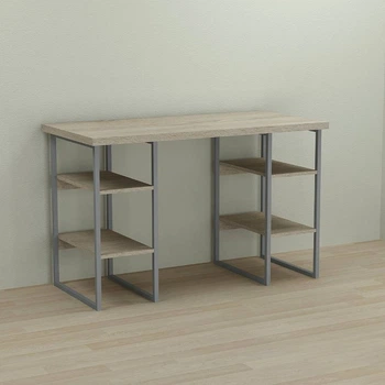 Письменный стол Ferrum-decor Карэн 76x120x60 серый ДСП Дуб Сонома 32мм (FRD-102424)
