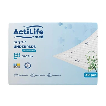 Пеленки для младенцев ActiLife Med Super 60 х 90, 30 шт (4820174981495)