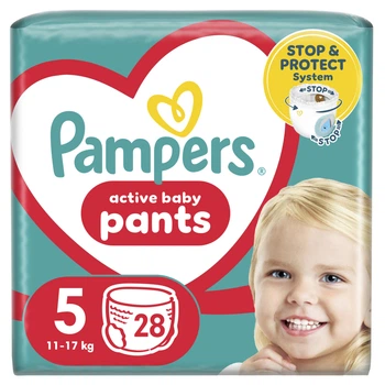 Подгузники Pampers трусики Pants Junior Размер 5 (12-17 кг) 28 шт (8006540069714)