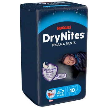 Подгузники Huggies DryNites для мальчиков 4-7 лет 10 шт (5029053527574)