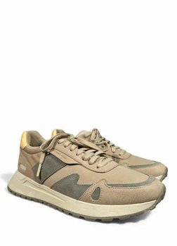Мужские кроссовки Michael Kors Miles Crinkle Nylon / Suede Размер (US 7/ IT 40), стелька 25.5, Бежевый