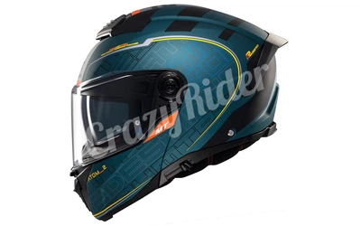 Шлем (модуляр) MT ATOM 2 SV DESTINY C6 Матовый Зелёный XL
