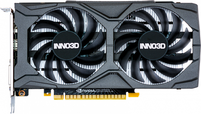 INNO3D PCI-Ex GeForce GTX 1650 Twin X2 OC V2 4GB GDDR6 (128bit) (1635/12000) (DVI, HDMI, DisplayPort) (N16502-04D6X-1720VA30)