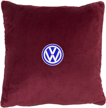Подушка декоративна Evatech Volkswagen Червона з вишивкою 35х35 см (MPCSSRV033)