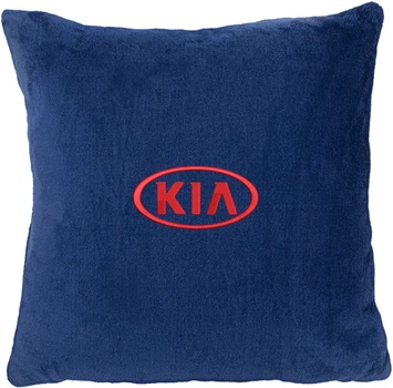 Подушка декоративная Evatech Kia Синяя с вышивкой 35х35 см (MPCSSLV053)