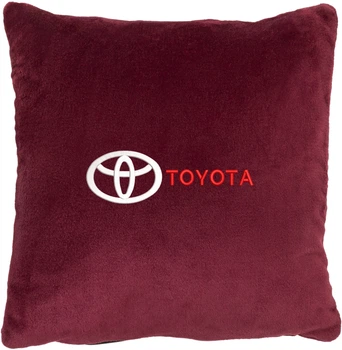 Подушка декоративная Evatech Toyota Красная с вышивкой 35х35 см (MPCSSRV031)
