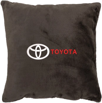 Подушка декоративная Evatech Toyota Коричневая с вышивкой 35х35 см (MPCSSZV031)