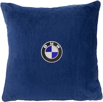Подушка декоративная Evatech BMW Синяя с вышивкой 35х35 см (MPCSSLV005)