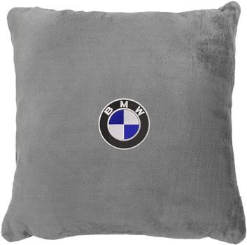 Подушка декоративная Evatech BMW Серая с вышивкой 35х35 см (MPCSSGV005)