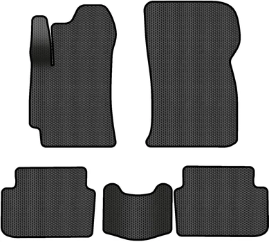 EVA килимки EVAtech в салон авто для Daewoo Lanos 2004-2017 1 покоління Sedan EU 5 шт Black (DO3813C5SBB)