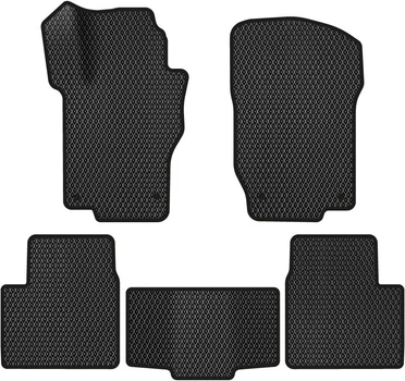 EVA коврики EVAtech в салон авто для Mercedes-Benz ML-Class (W164) 2005-2011 2 поколение SUV EU 5 шт Black (MB1800CD5MS4RBB)