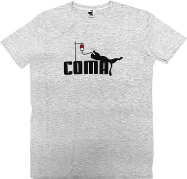 Футболка Преміум Чоловіча Coma Розмір Xl Світлий Сірий