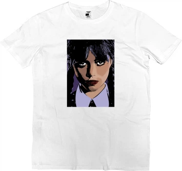 Футболка Преміум Чоловіча Wednesday Addams Розмір 2Xl Білий