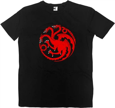Футболка Преміум Чоловіча Logo House Of The Dragon Розмір 4Xl Чорний