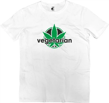 Футболка Преміум Чоловіча Vegetarian Розмір Xl Білий