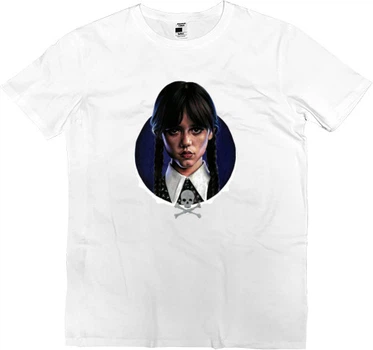 Футболка Преміум Чоловіча Wednesday Addams 9 Розмір Xs Білий