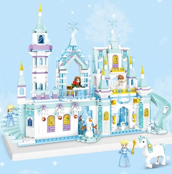Великий дитячий конструктор замок Принцеса Frozen Princess палац Ельза для дівчаток (7153)