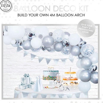 Girlanda balonowa Globos 71 szt Srebrna (5712735020516)