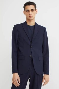 Піджак H&M темно-синій YWYHB526 44