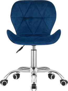 Крісло обертове Leobert офісне оксамит Темно-синє (model_3669_1-AVOLA-DORY21)