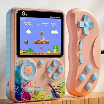 Портативная игровая консоль G5S+джойстик 500 встроенных игр 3,0 дюйма 1000 мА с возможностью подключения к телевизору