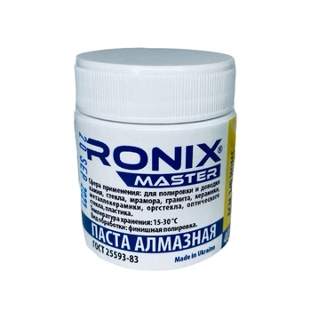 Алмазная паста по металлу АСМ зерно 1/0 НОМГ 40г жёлтая RONIX master