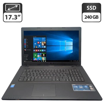 Ноутбук Asus R704A / 17.3" (1600x900) TN / Intel Pentium 2020M (2 ядра по 2.4 GHz) / 8 GB DDR3 / 240 GB SSD / Intel HD Graphics / WebCam / DVD-ROM б/у