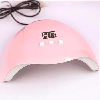 USB Лампа для маникюра без бренда UV/LED 36 Вт 365 нм-406 нм розовая
