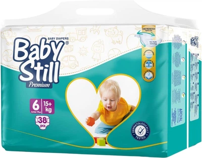 Детские подгузники Baby Still Jumbo Pack размер 6 (15+ кг) 38 шт (8697424859134)