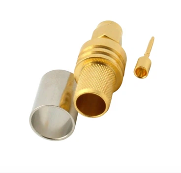 SMA (male) for RG8, LMR400 Коннектор SMA(штекер) 3.01.332 для коаксиального кабеля RG8, LMR400, Leno RF (КНР)
