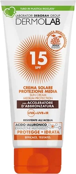 Солнцезащитный крем Dermolab для ускорения загара SPF 15 200 мл (8009518443752)