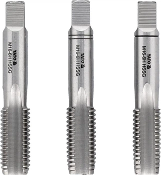 Zestaw gwintowników ręcznych YATO HSS M2 M16 3 szt. (YT-2941)