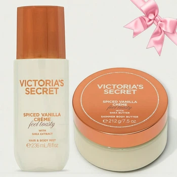Набір Victoria's Secret Feel Toasty Hair & Body Mist + Shimmer Body Butter (407/408)
