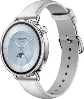 Смарт-часы Xiaomi Watch S4 41mm Leather Strap White (BHR07VUGL)