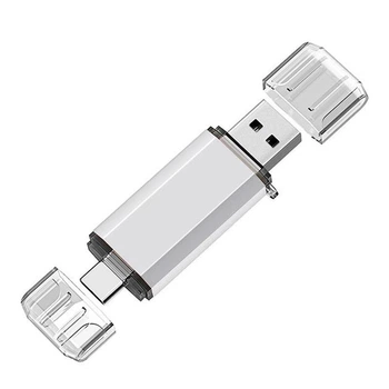 Флешка T&G 009 16GB USB3.2, Type-C, Star срібло