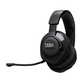 Бездротова ігрова гарнітура JBL Quantum 360 black (JBLQTUM360BLK), накладні, мультипойнт, до 22 годин роботи, 550 мАг, Bluetooth 5.2, Type C, підсвічування, чорний