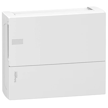 Щиток 12 модулей наружный Schneider Electric белая дверца 1ряд Mini Pragma