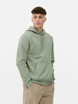 Худі на флісі Primark блідо-зелений XQXWQ637 XS