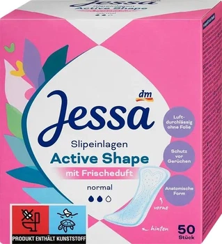 Щоденні гігієнічні прокладки Jessa Slipeinlagen Active Shape Frischeduft 50 шт.