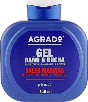 Гель для ванны и душа с морской солью Agrado Marine Salts Bath & Shower Gel 750ml (818862-232469248-2)