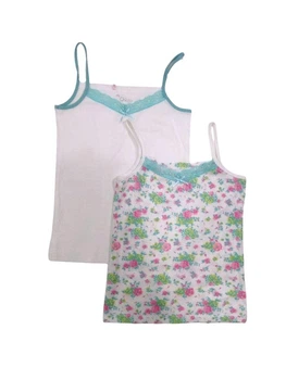 Майка 2 шт для девочки Chicco 090.11413.030 128 см Белый/Голубой
