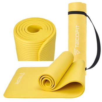 NBR MAT/Коврик для йоги и фитнеса TECOFIT + чехол Желтый (TOP20106462/4)