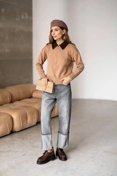 Вязанная кофта Collar Larionoff 42-46 кэмэл (Collar _camel)