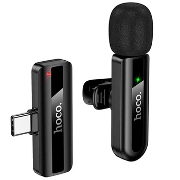 Мікрофон бездротовий Hoco L20 Fair wireless microphone Type-C для Android Чорний