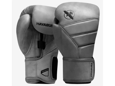 Боксерські рукавички HAYABUSA T3 Lux Boxing Gloves 16 унцій сірий (5814)