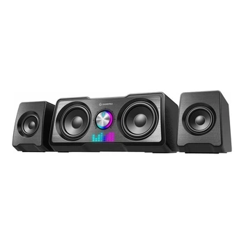 Акустична система 4.0 GamePro GS629 колонки 2 х 3 Вт та сабвуфер 10 Вт c RGB підсвічуванням 3.5mm Black (GS629)