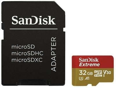 Karta pamięci SanDisk Extreme microSDHC 32GB UHS-I U3 V30 + adapter SD (SDSQXAF-032G-GN6AT)